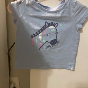 Carter's Blue Short Sleeve Unicorn Tee